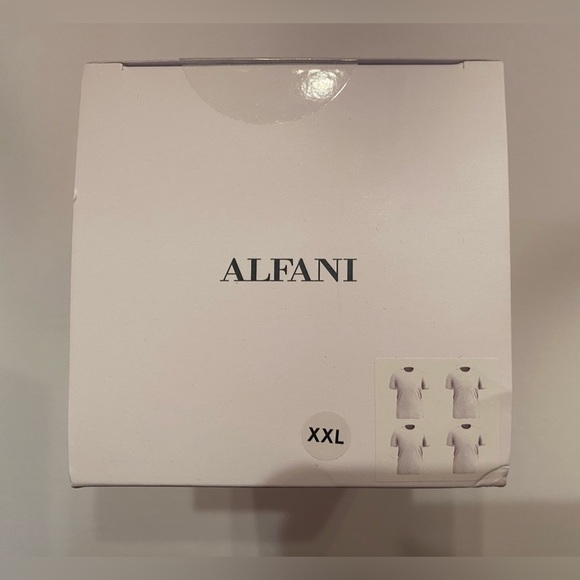 Alfani Men’s 4 Pack White Crew Neck Slim Fit T-Shirt Tee Size XXL NWT - Picture 3 of 6